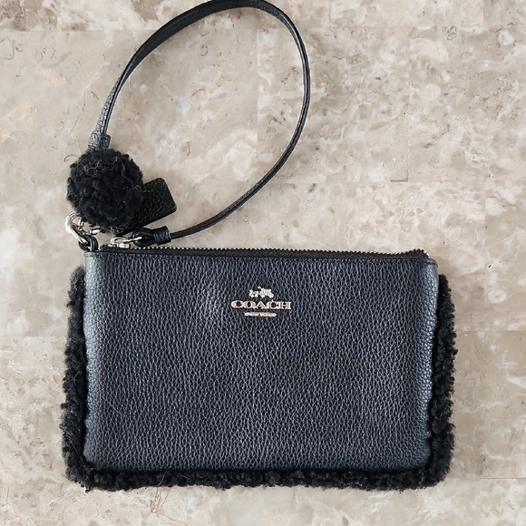 Coach Handbags - Coach Wristlet, With Fur, 7x5